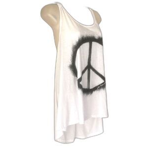 JOE BOXER Peace Sign Racerback Tank Top Womens Large